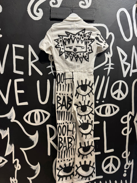 Ooh Baby Spraypainted Jumpsuit