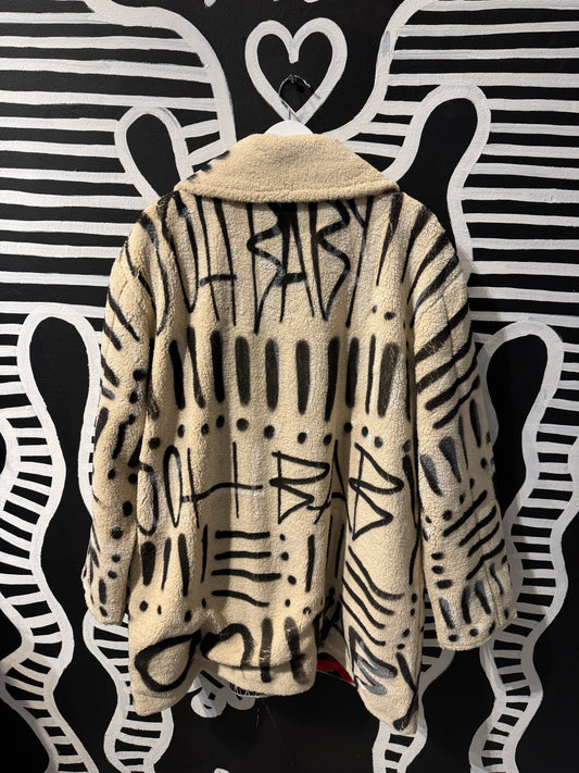 Spraypainted Ooh Baby Sherpa!