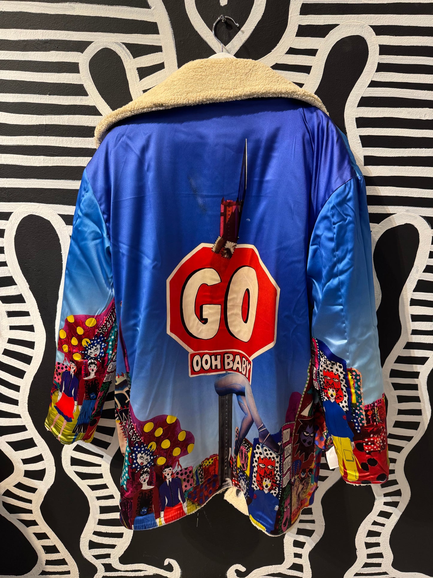 Spraypainted Ooh Baby Sherpa!