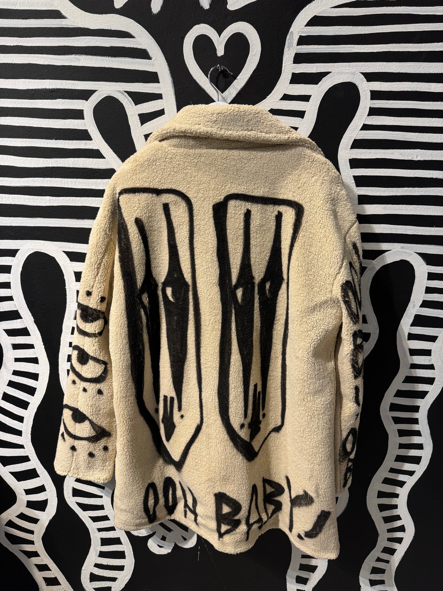 Spraypainted Ooh Baby Sherpa!!!