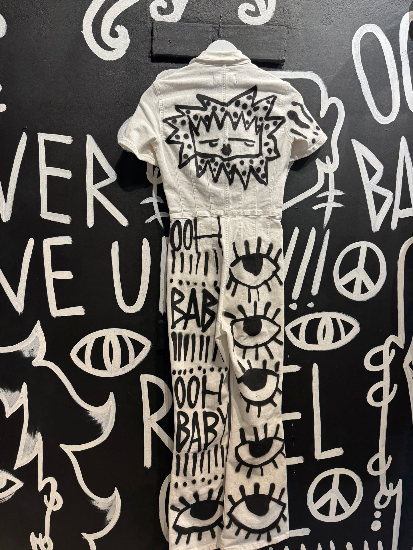 Ooh Baby Spraypainted Jumpsuit