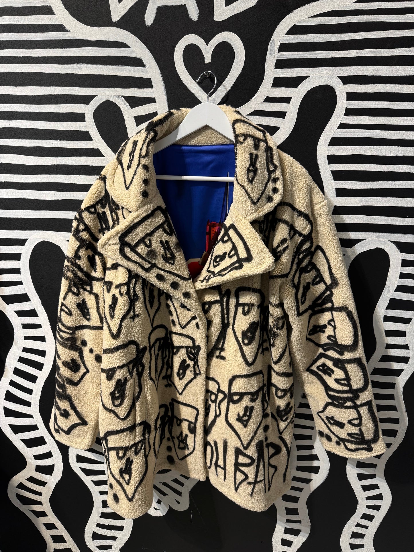 Spraypainted Ooh Baby Sherpa!!