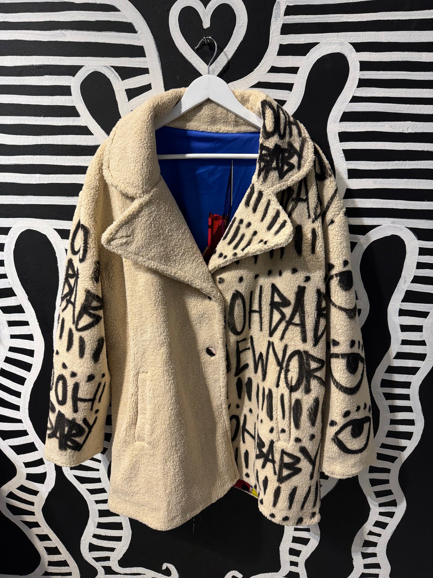 Spraypainted Ooh Baby Sherpa!!!
