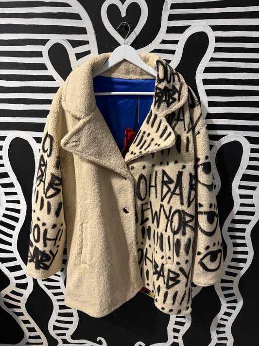 Spraypainted Ooh Baby Sherpa!!!