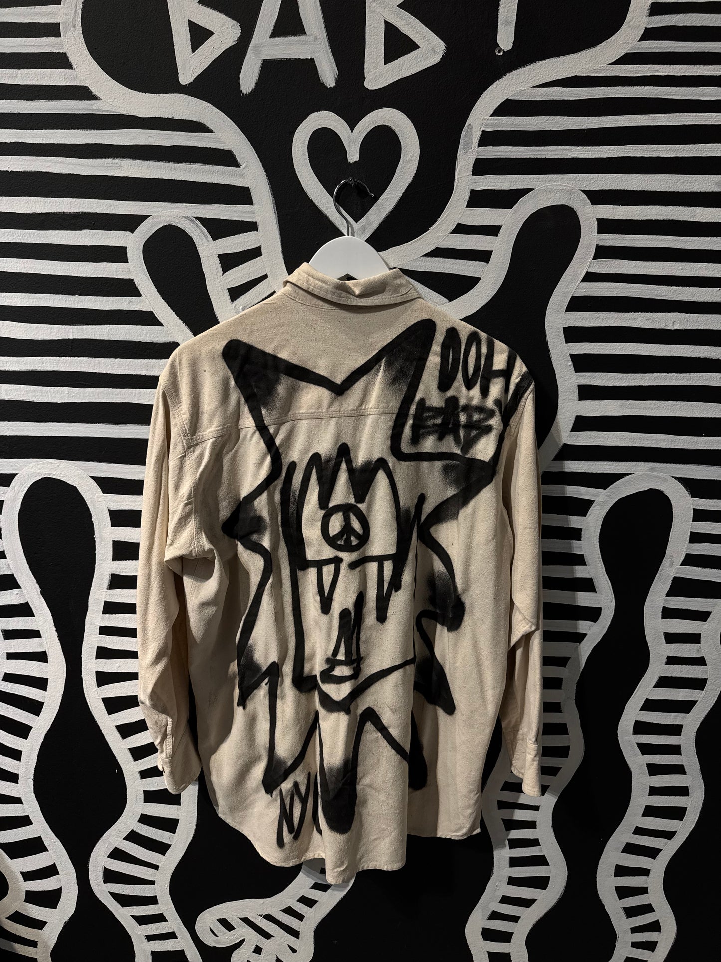 Spray painted Button Down