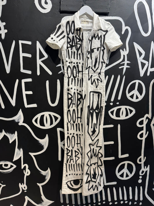 Ooh Baby Spraypainted Jumpsuit
