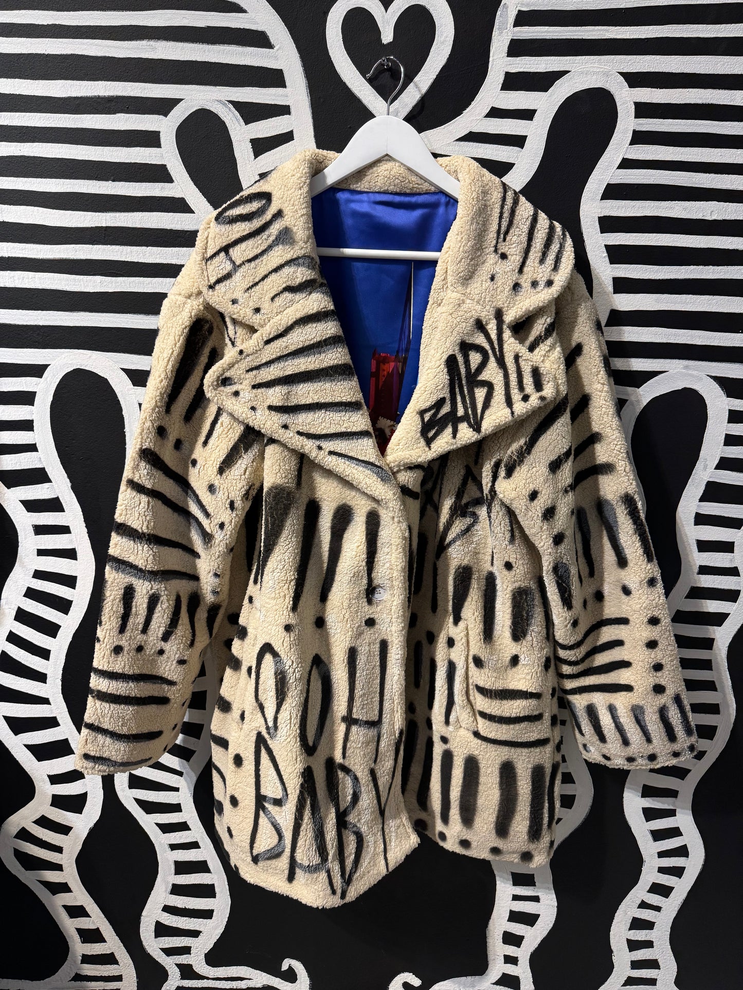 Spraypainted Ooh Baby Sherpa!