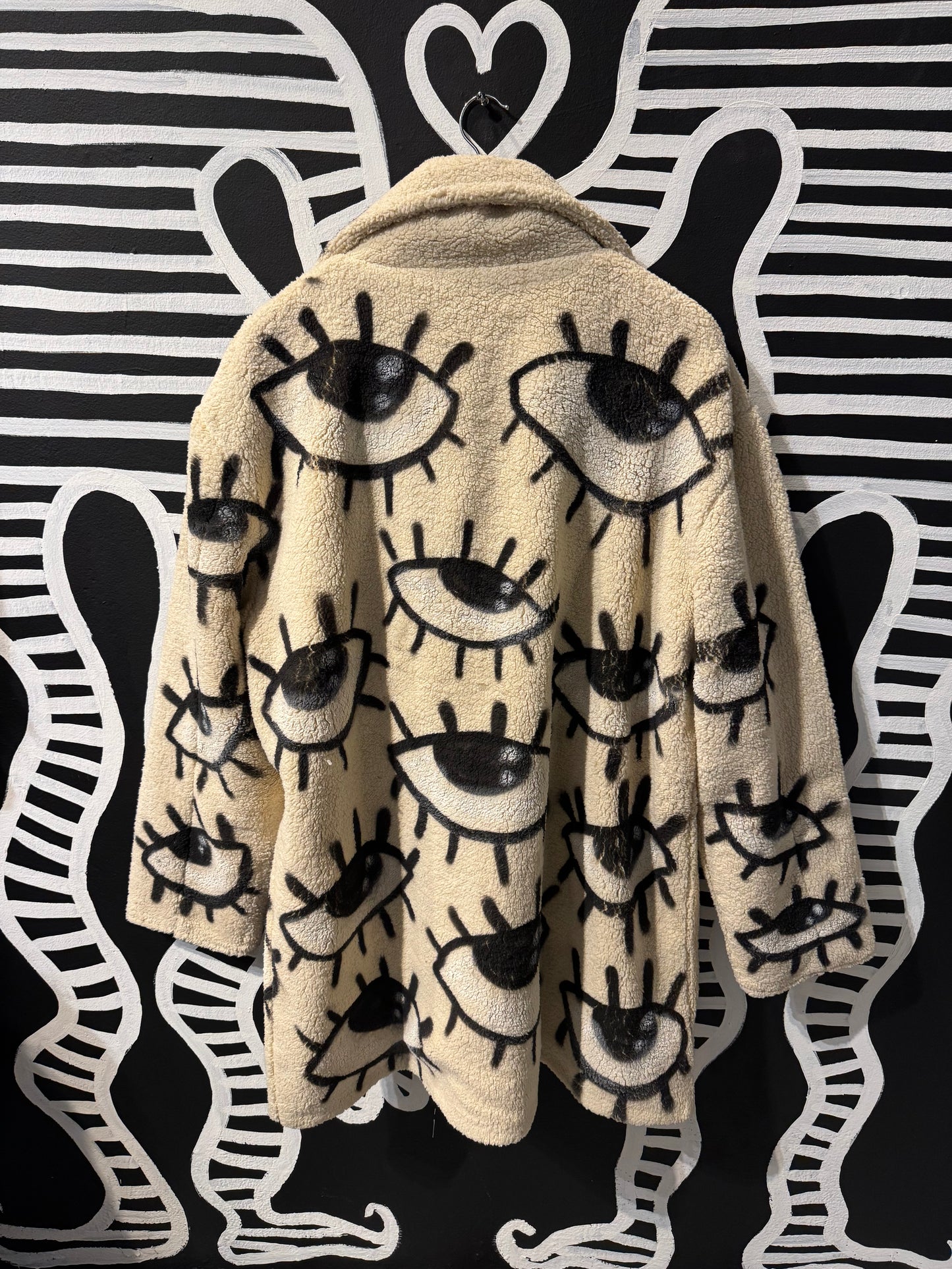 Spraypainted Ooh Baby Sherpa