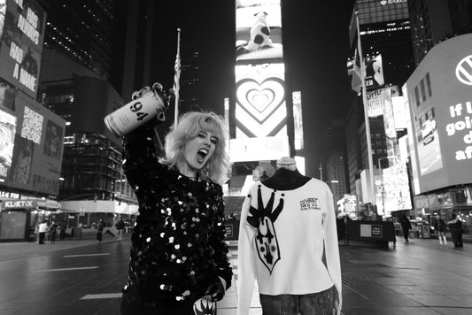 Sequin Patchwork Crew Neck