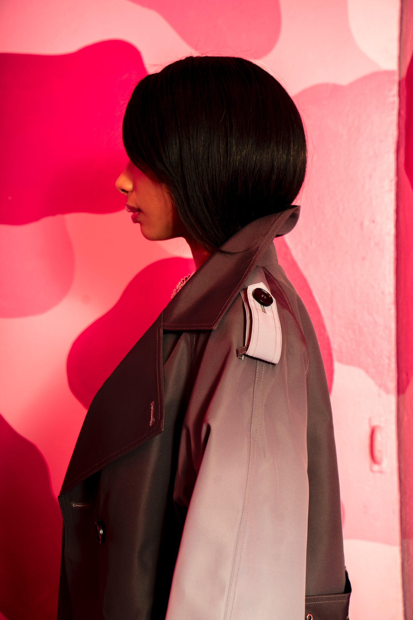 Classic Gradient Trench Coat