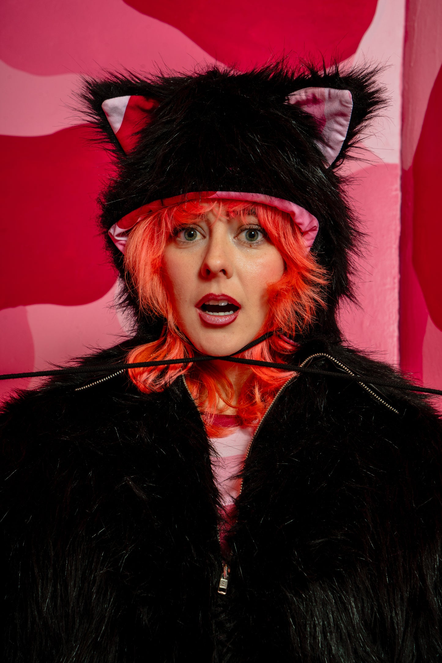 Pink Palace Short Faux Fur