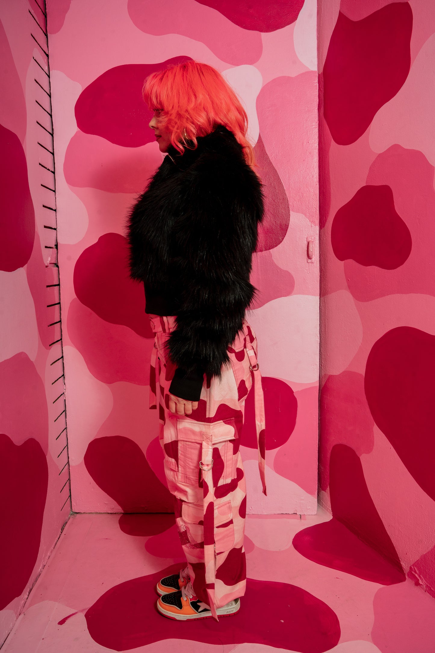 Pink Palace Short Faux Fur