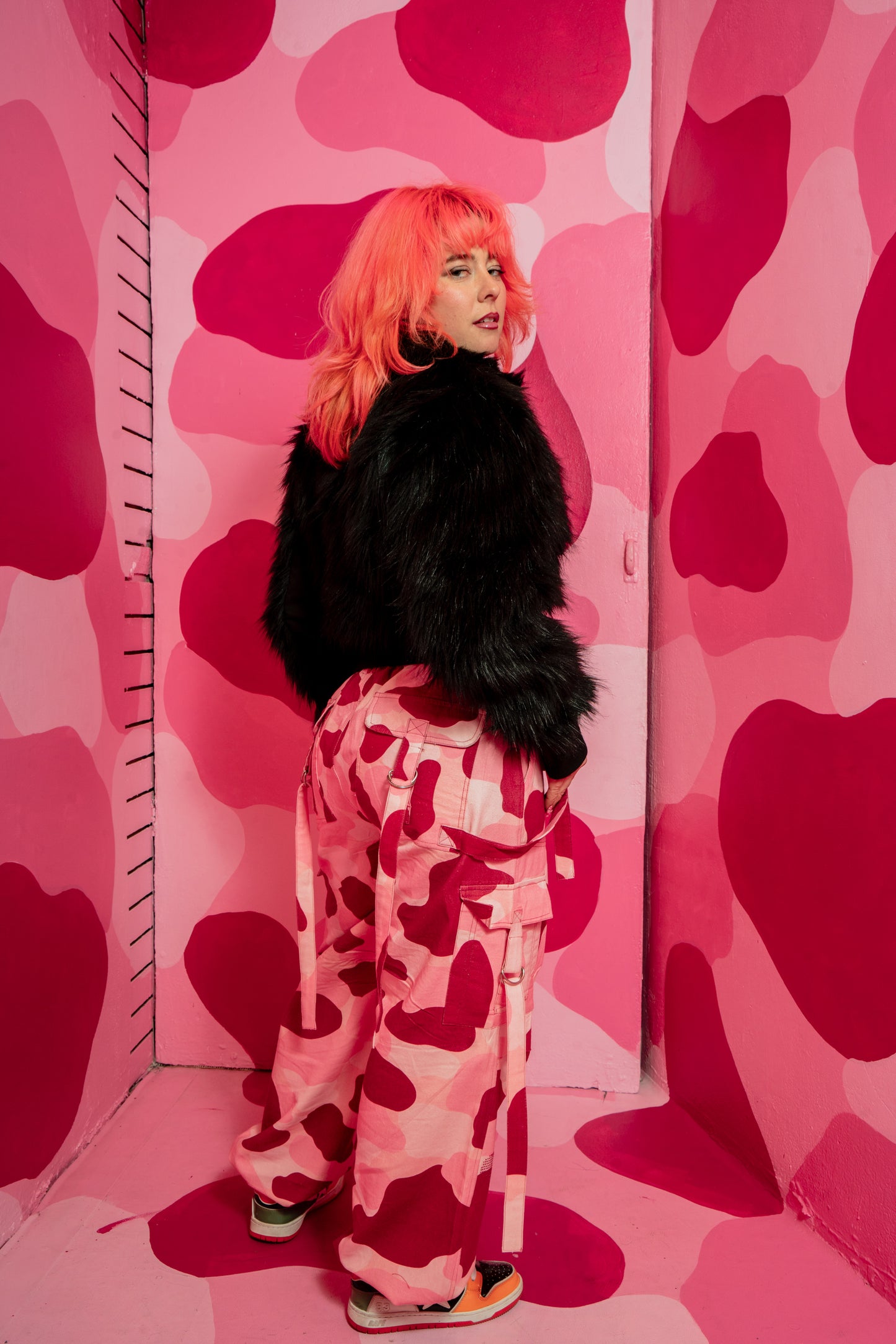 Pink Palace Short Faux Fur